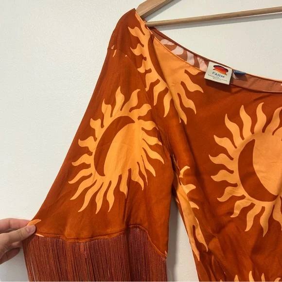 Farm Rio Asymmetrical Fringe Dress - Picture 5 of 7